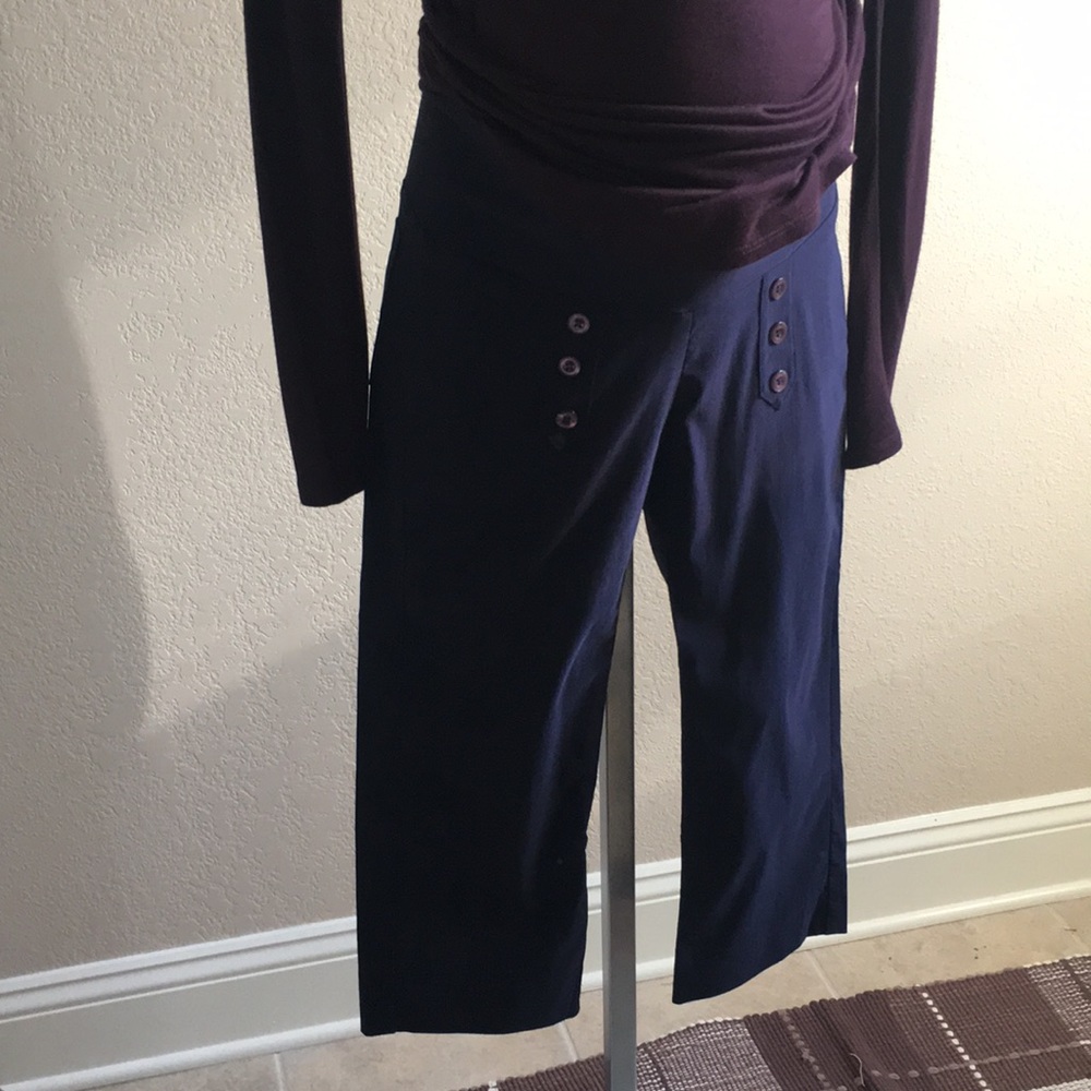 Maternity Ok Detail Crop Pant